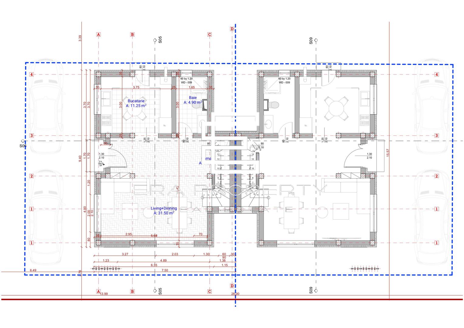 Casă modernă tip duplex, 4 camere – Șelimbăr, zona Triajului - Schiță 4
