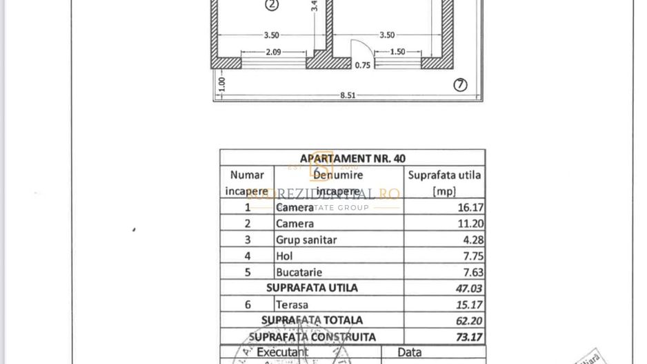 Apartament 2 camere de inchiriat, mobilat si utilat, Rahova, Sect.5 - Schiță 7