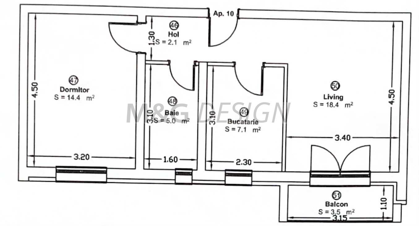 Apartament 2 camere Giroc bloc nou - Poză 8