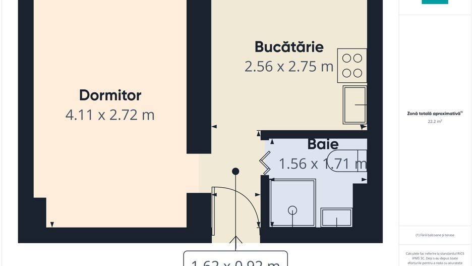 Garsoniera Aluminei etaj2 - Poză 4