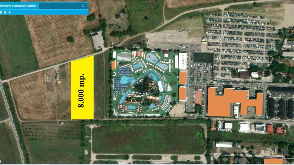 OTOPENI - Str. Nicolae Grigorescu, 8.000 mp. teren cu desch. de 53 m. - Poză 1