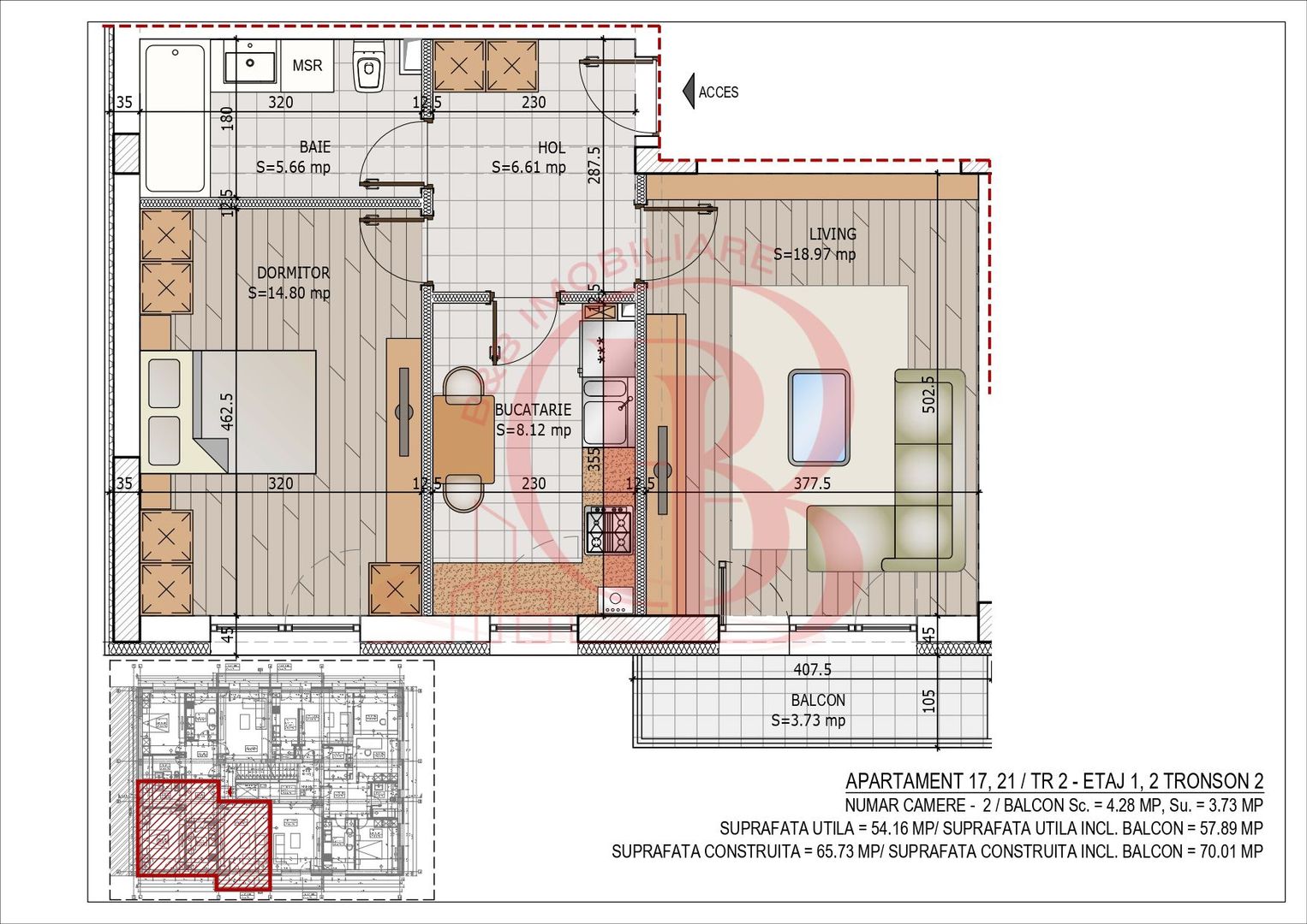Apartament Pallady 2 camere Pret Credit Ipotecar avans 15% - Schiță 10
