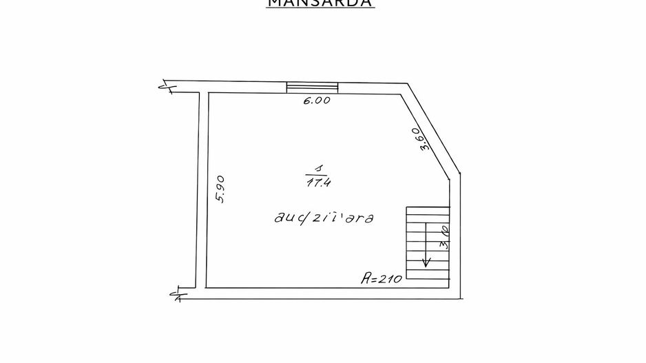 Chirie, spațiu de birouri, 68.8 mp, str-la Teatrului, Buiucani - Poză 4