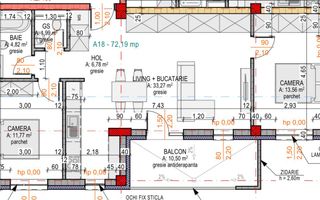 0% COMISION! Apartament 3 camere | 72 m | semifinisat | Terra Gardens - Poză 3