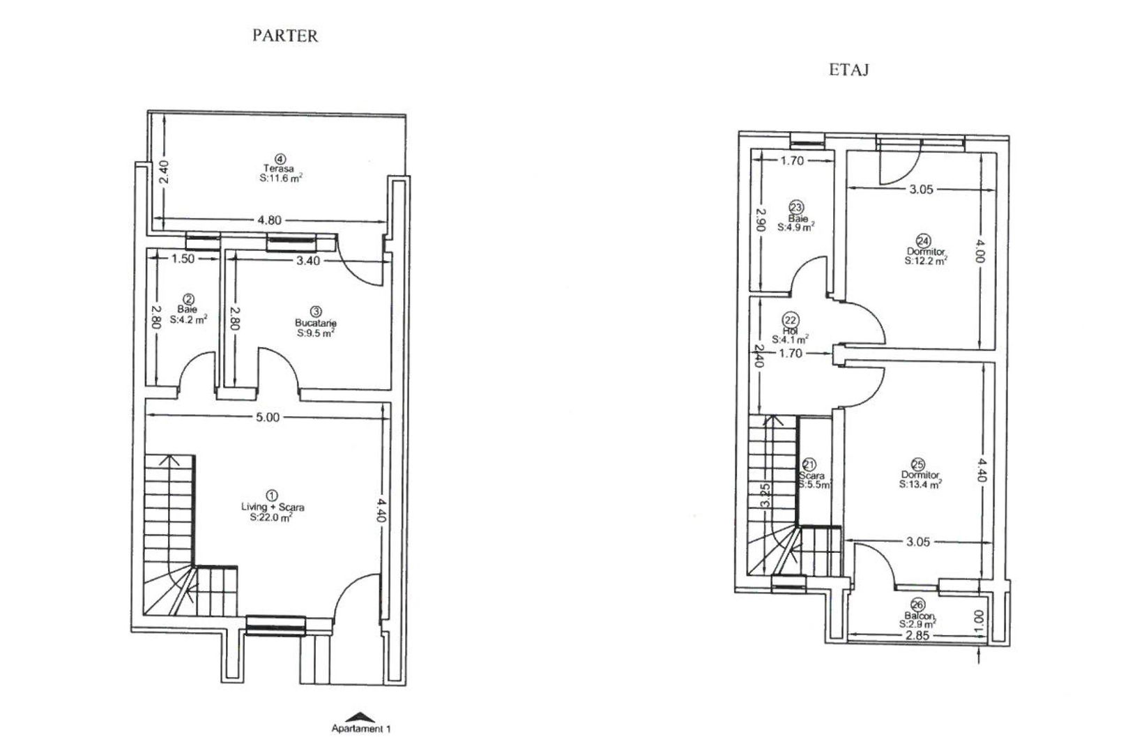 Calea Urseni – Giroc | Casă insiruita P+1 | Mobilată complet | 2 parcări - Poză 17