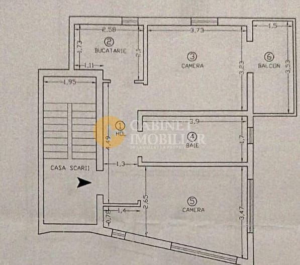 COPOU-2 CAMERE DECOMANDAT-BLOC NOU-ETAJ INTERMEDIAR-MOBILAT SI UTILAT - Poză 7
