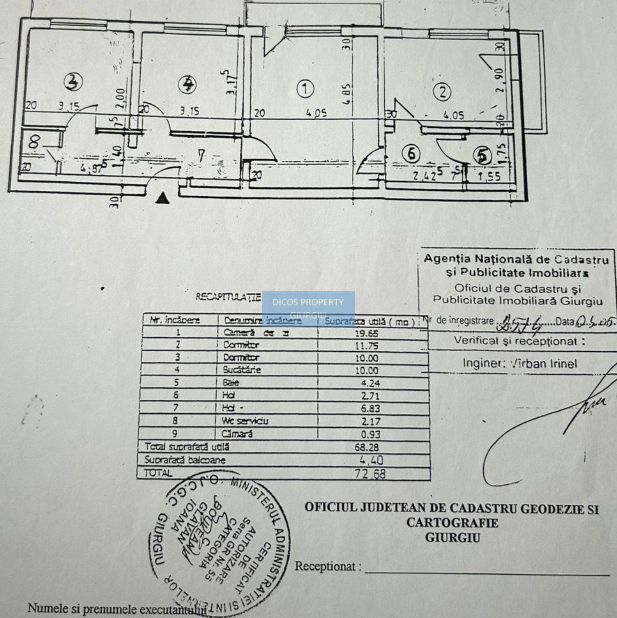 Apartament 3 camere de vânzare – Tineretului, zona Biserică - Poză 9