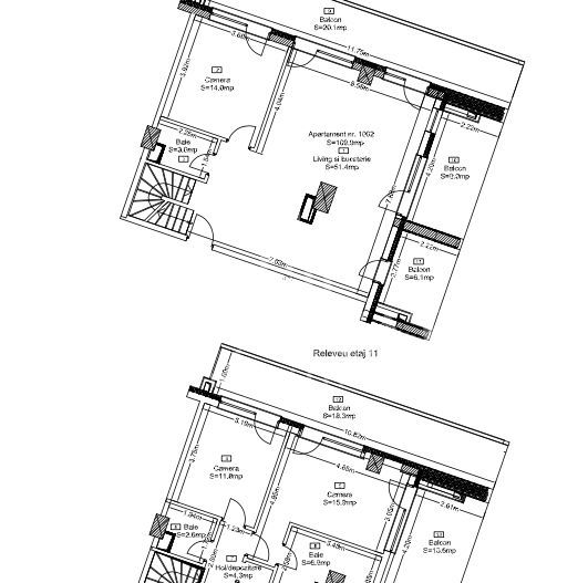 Penthouse 2 niveluri | Terase panoramice | 0% comision | Wings - Schiță 13
