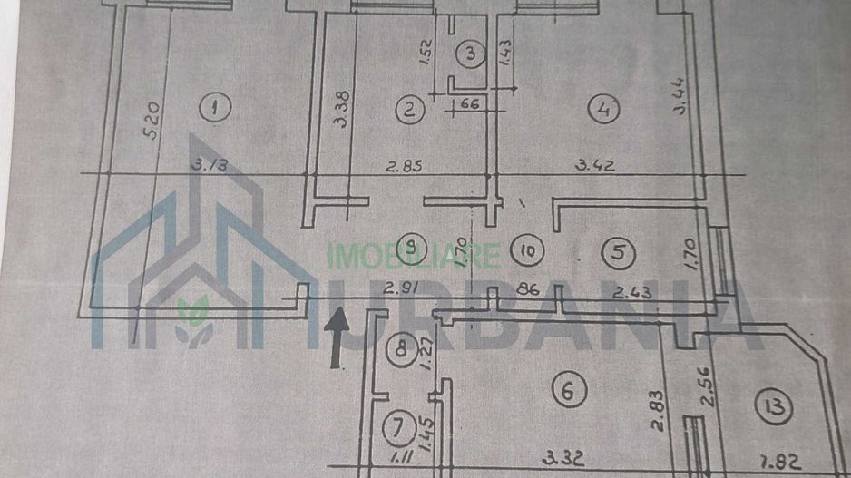 Apartament 3 camere decomandat, zona Luca Arbore, Rond Canta, Iași - Poză 1