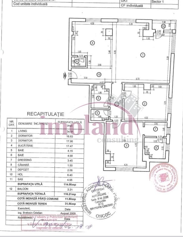 Inchiriere  - Etaj 1 - Imobil mixt - Piata Floreasca - Schiță 5