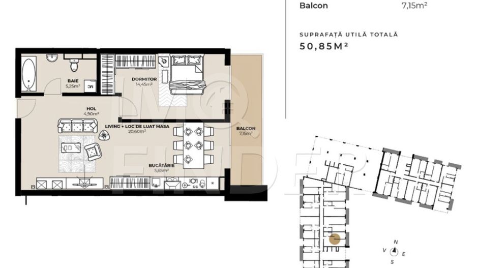 Vanzare 2 camere Marasti, zona Fabricii, imobil nou - Poză 2