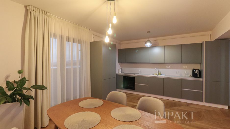 Apartament cu 2 camere ultrafinisat, cu un view deosebit, situat in ansamblul Wings! - Poză 9