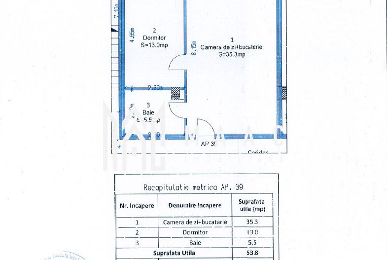 Apartament 2 camere | Etaj 1 | Parcare | Balcon | Modern - Schiță 22