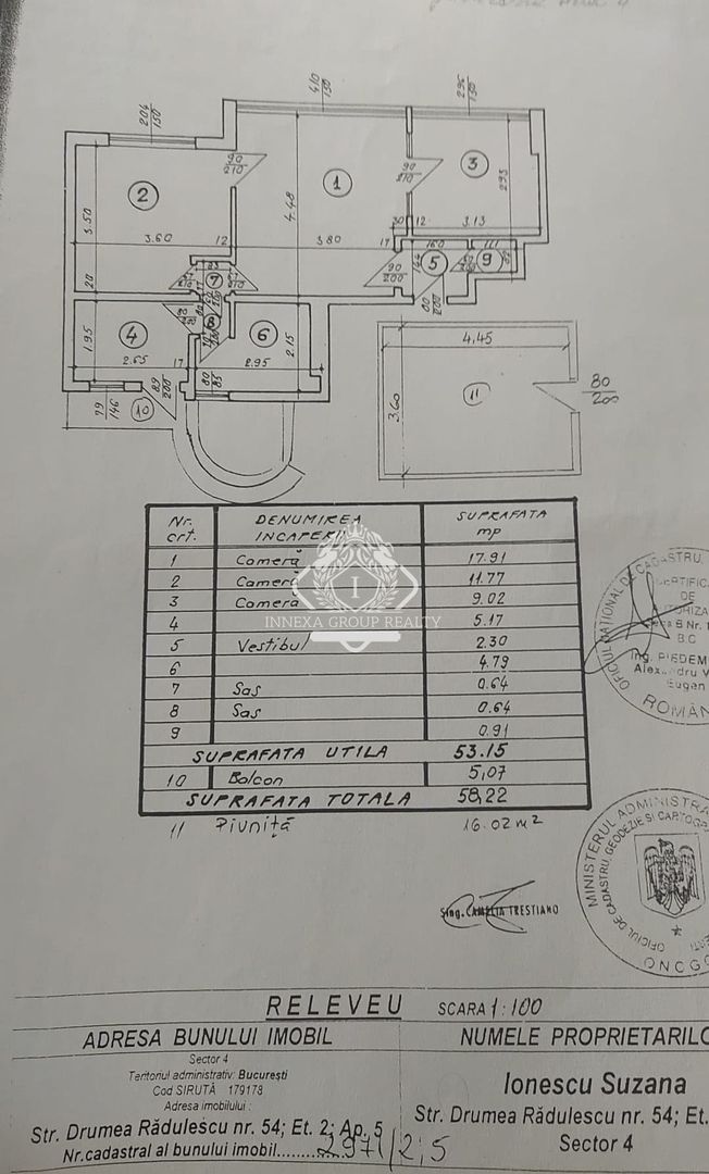 Apartament 3 camere I 65mp I Tineretului I Ultracentral - Schiță 11