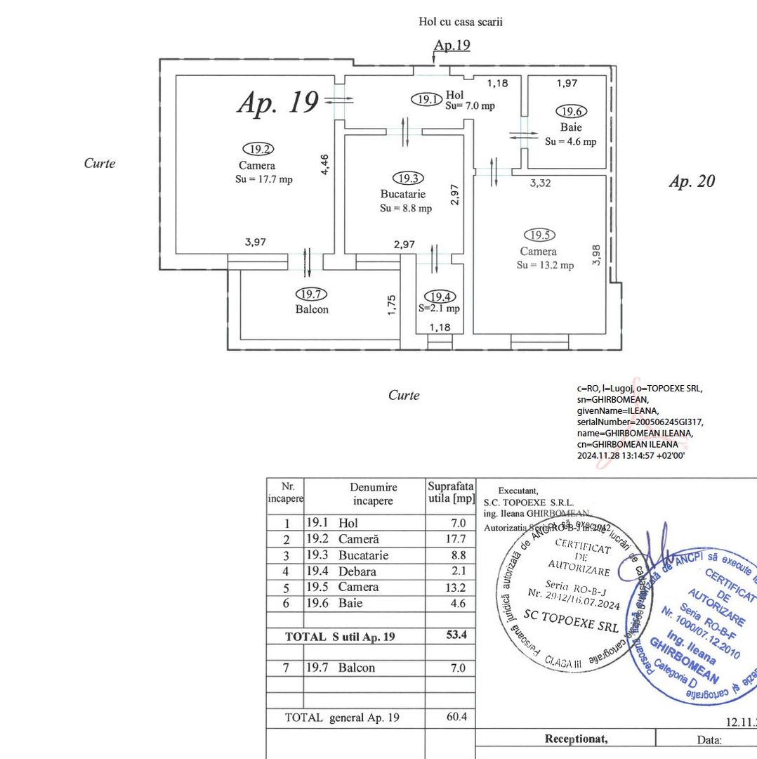 Apartament nr.19 cu 2 camere, boxa si parcare incluse in pret - Poză 10