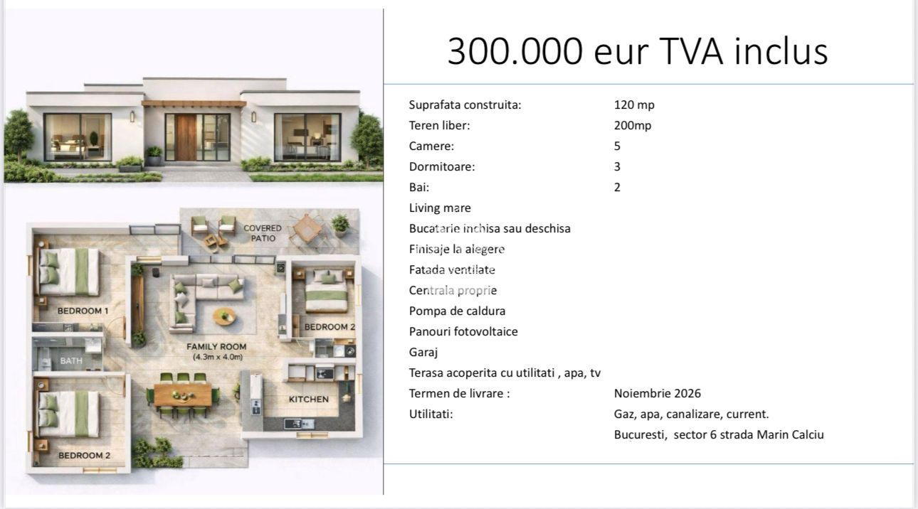 Casă modernă la parter, situată în București - Zona Giulesti - Poză 1