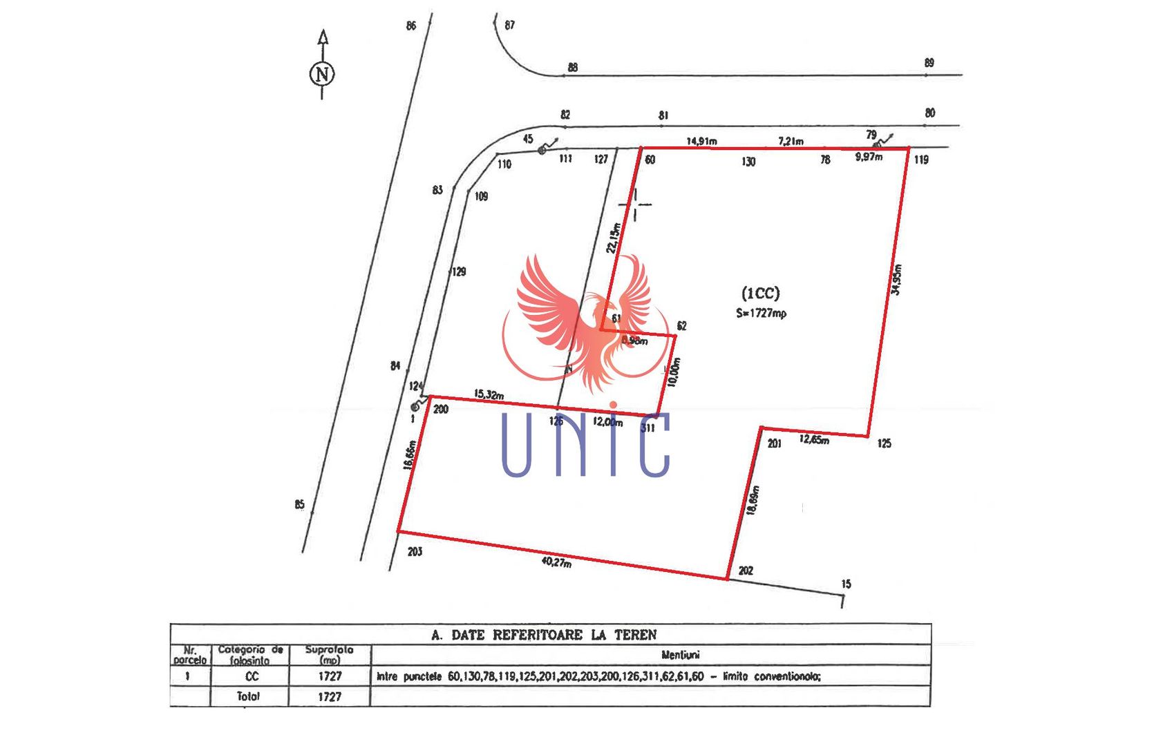 OPORTUNITATE!! TEREN 1 MAI CU AUTORIZATIE CONSTRUCTIE BLOC!! - Schiță 3