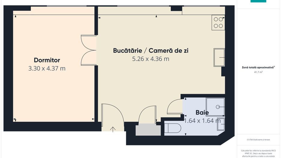 Apartament modern cu 2 camere – Piața Romană - Poză 7