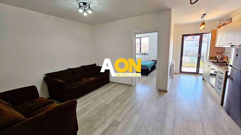 Apartament 2 camere, mobilat, utilat, et. 1, parcare proprie, bloc nou - Poză 1