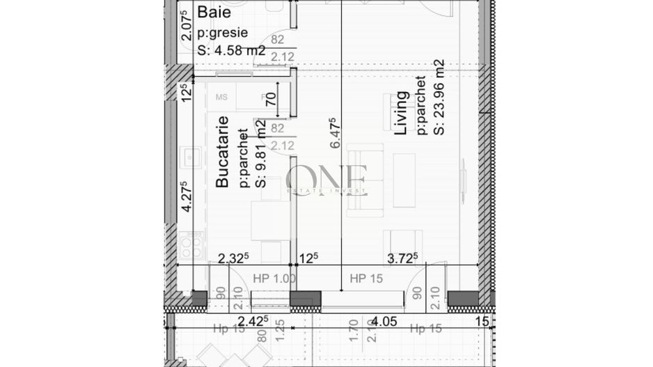 Garsonieră Decomandată Bloc Nou - Poză 10