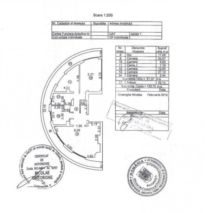Apartament 3 camere+loc de parcare Primaverii - Schiță 13