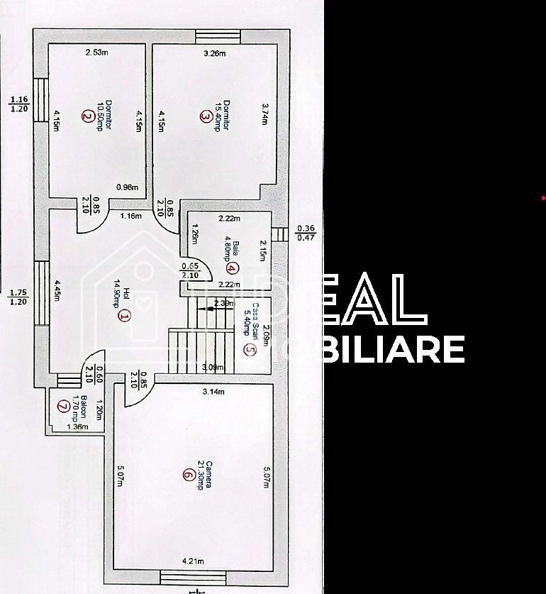 Casă individuala cu 5 camere garaj și pivnita in Turnisor - Schiță 18