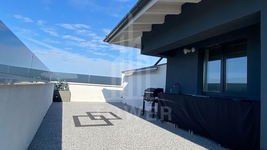 Penthouse de închiriat 3 camere, terasa 110mp, jacuzzi | Nord - Poză 9