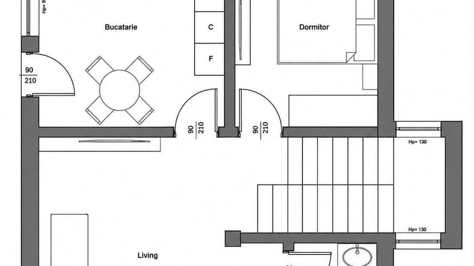 VILĂ P+1E modernă, finisată ”LA CHEIE” , teren 530 mp,  VASLUI, zona LAC DELEA; - Poză 5