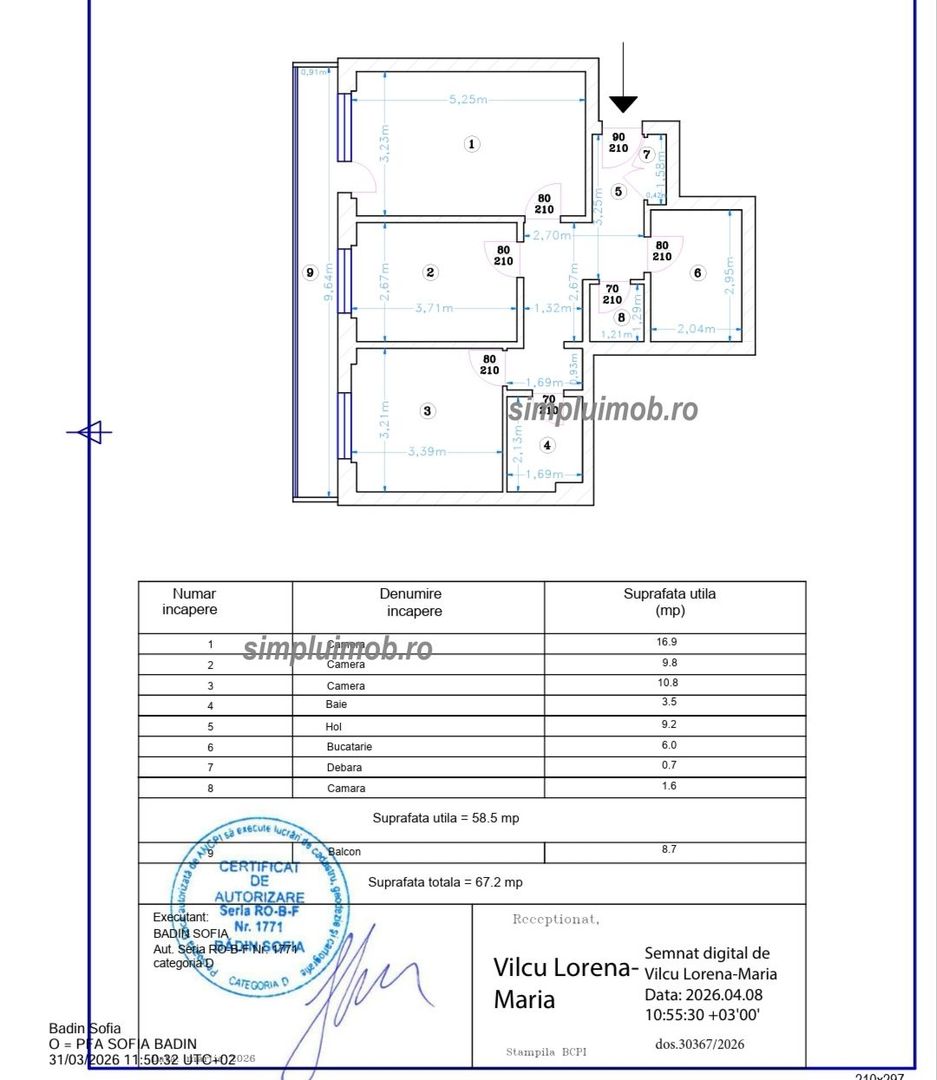 3 CAMERE | DRUMUL TABEREI – BD. TIMIȘOARA | ETAJ 1 | 59–67 MP - Poză 10