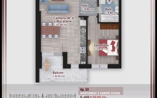 Apartament 2 camere decomandat,Cel mai mic pret, Rezidential Pallady - Poză 5