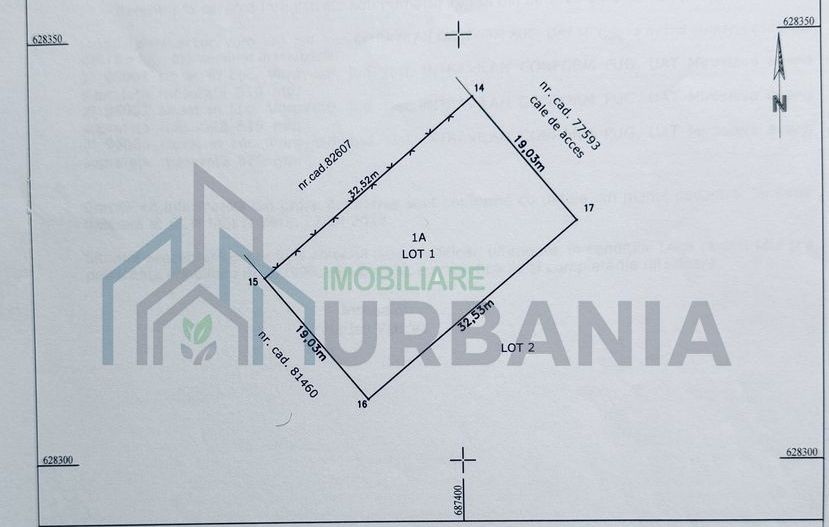 Lot teren 619 m2 loc. Vorovești com. Miroslava - Poză 3
