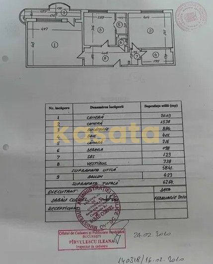 Apartament 2 Camere | Zona Sebastian | Renovat | Bloc reabilitat - Schiță 22