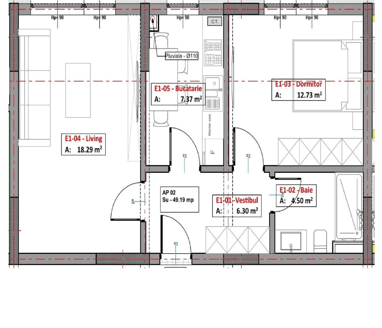AP. 2 CAMERE - RATE LA DEZVOLTATOR, ANSAMBLU REZIDENTIAL, COMISION 0% - Poză 3