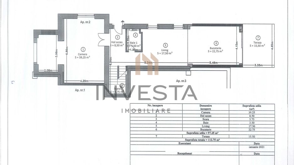 Casa de inchiriat pentru birouri- Andrei Muresanu | 210 mp - Schiță 15