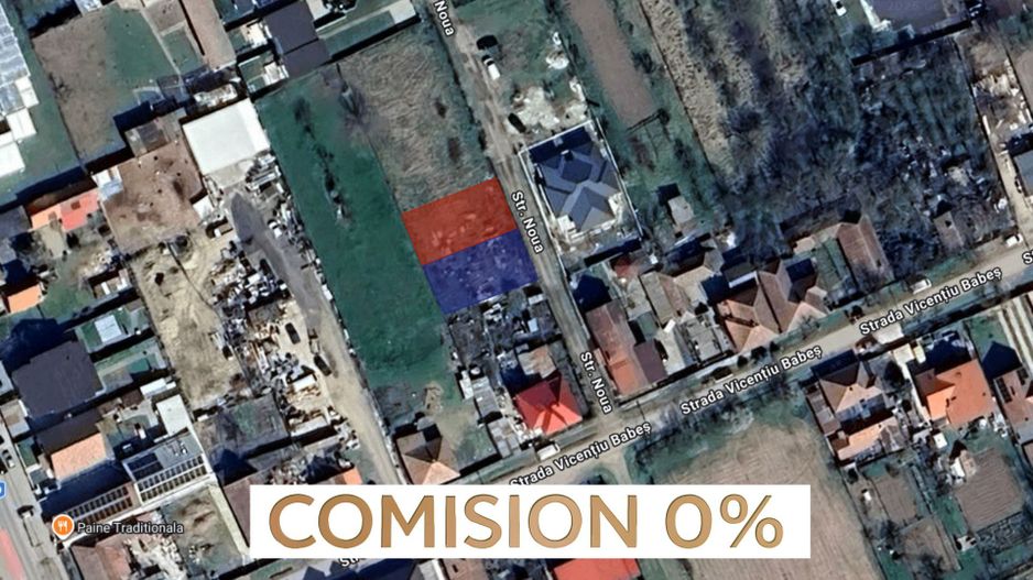 COMISION 0 | 2 Terenuri intravilane | 600 mp | FS 30 m | Mosnita Veche - Poză 1