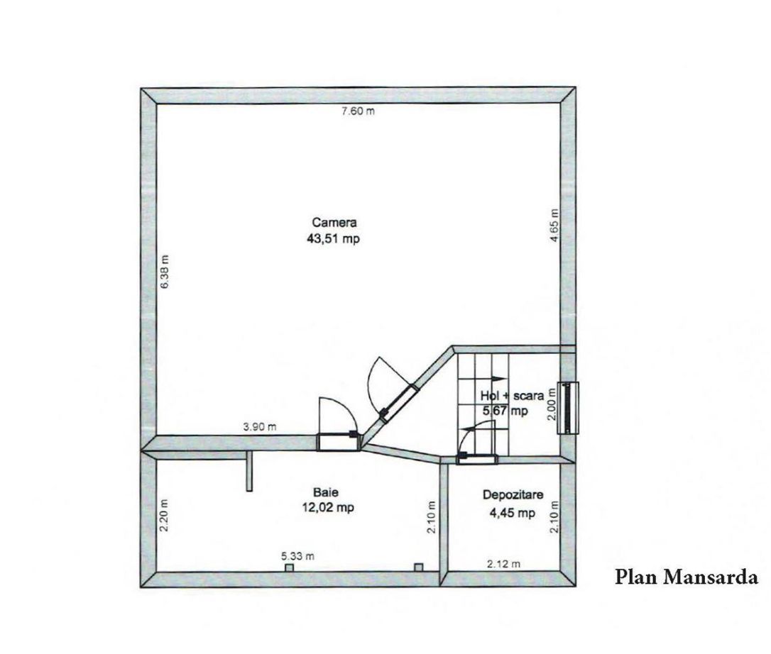 Spatiu birouri Centru, langa pacrul Sub Arini, Sibiu - Schiță 12