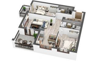 Apartament cu Gradina generoasa de 49 mp 3 camere, terasa, balcon - Poză 12