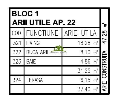 Garsoniera nr.22 decomandata Confort 1- Et.3 in BL.Nou str.Ostroveni - Poză 11