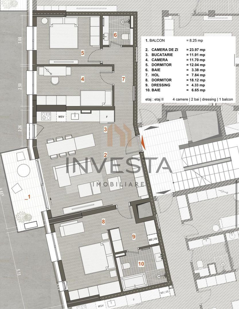Apartament de lux/Ultracentral - Schiță 2