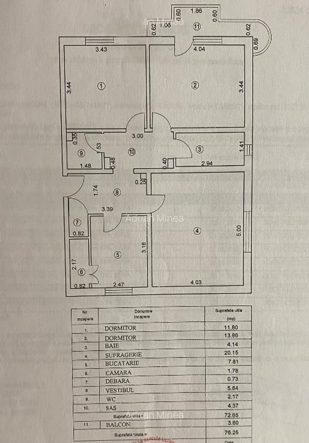 Apartament 3 camere zona Basarabiei - Costin Georgian - Carei - Poză 10