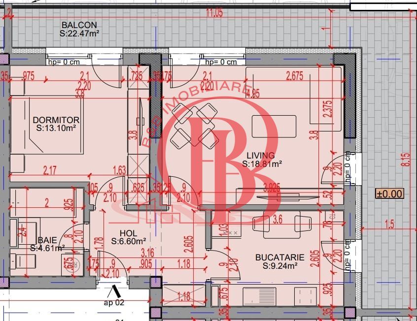 Oferta Lansare 2 camere bloc boutique  parcul Teilor - Schiță 6