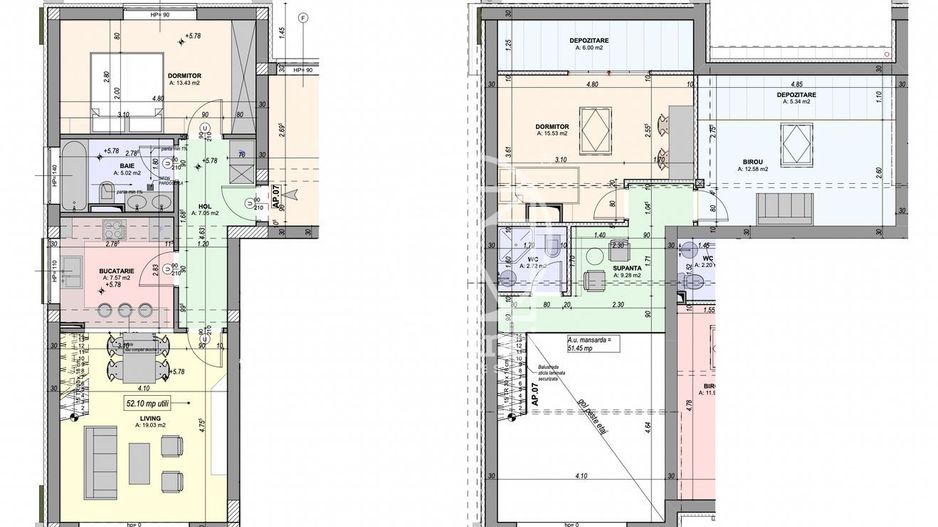 Penthouse 4 camere - 2 bai, loc de parcare (YND-19B- DO-ap.7) - Poză 2