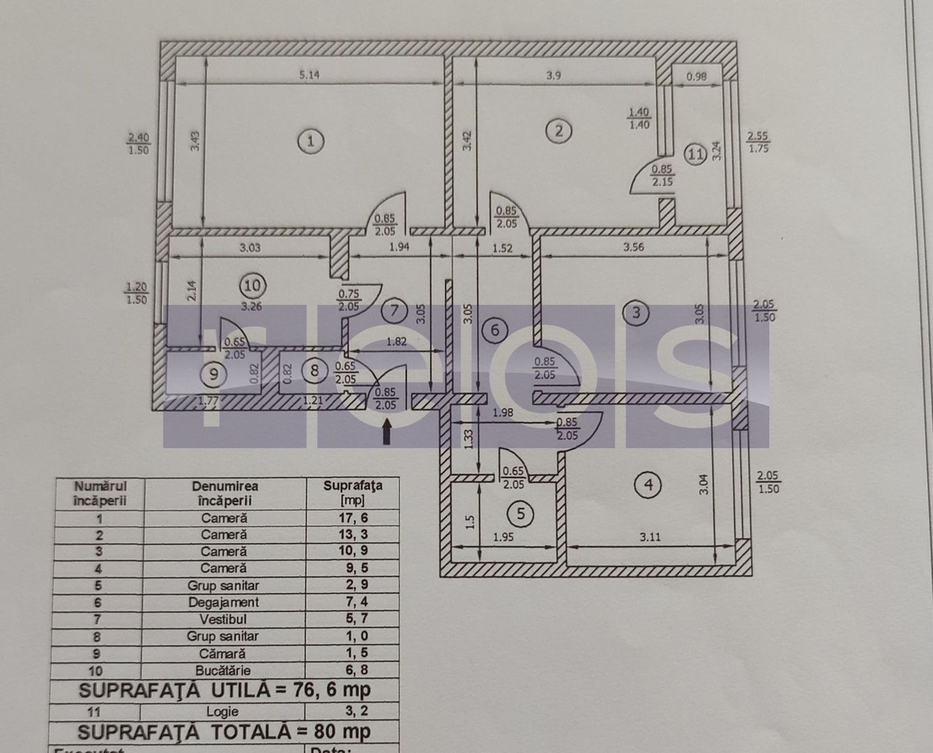 4 CAMERE DECOMANDAT VALEA IALOMIȚEI | RENOVAT | 2 BĂI | PARCARE ADP - Schiță 12