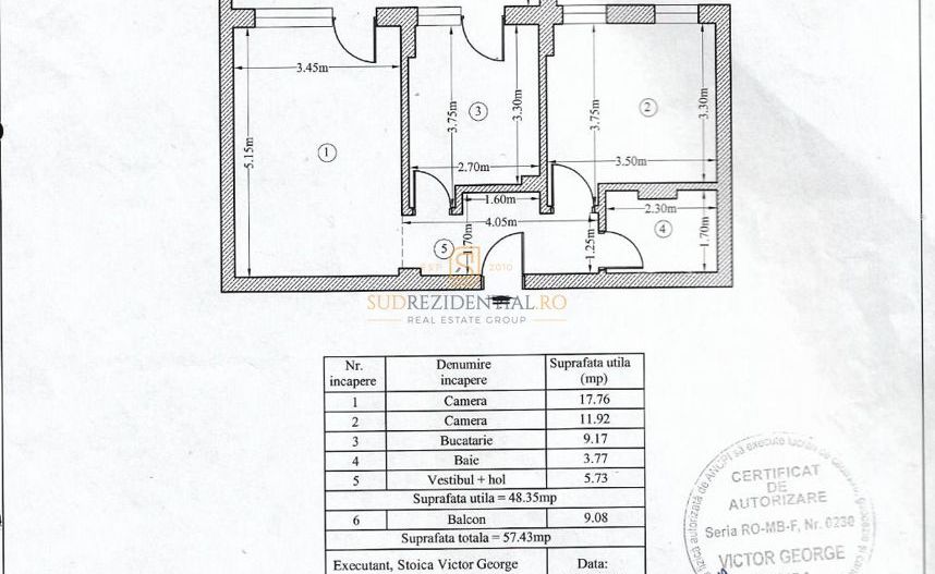 Apartament 2 camere, etaj 2/5, 57 mp, metrou Aparatorii Patriei,Sect 4 - Poză 13