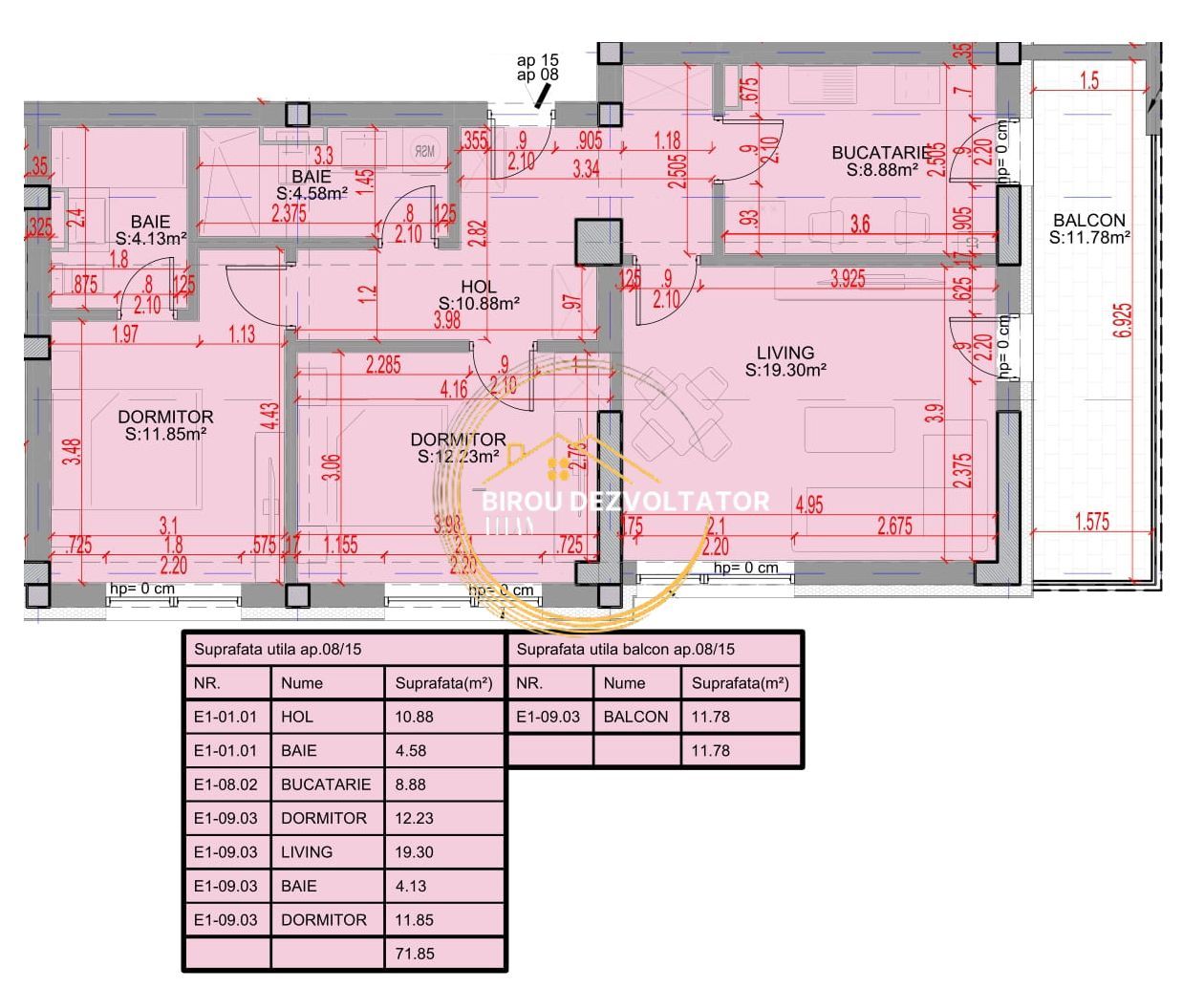 Ansamblu boutique Modern Titan Pallady zona verde Parc STB Metrou - Schiță 5