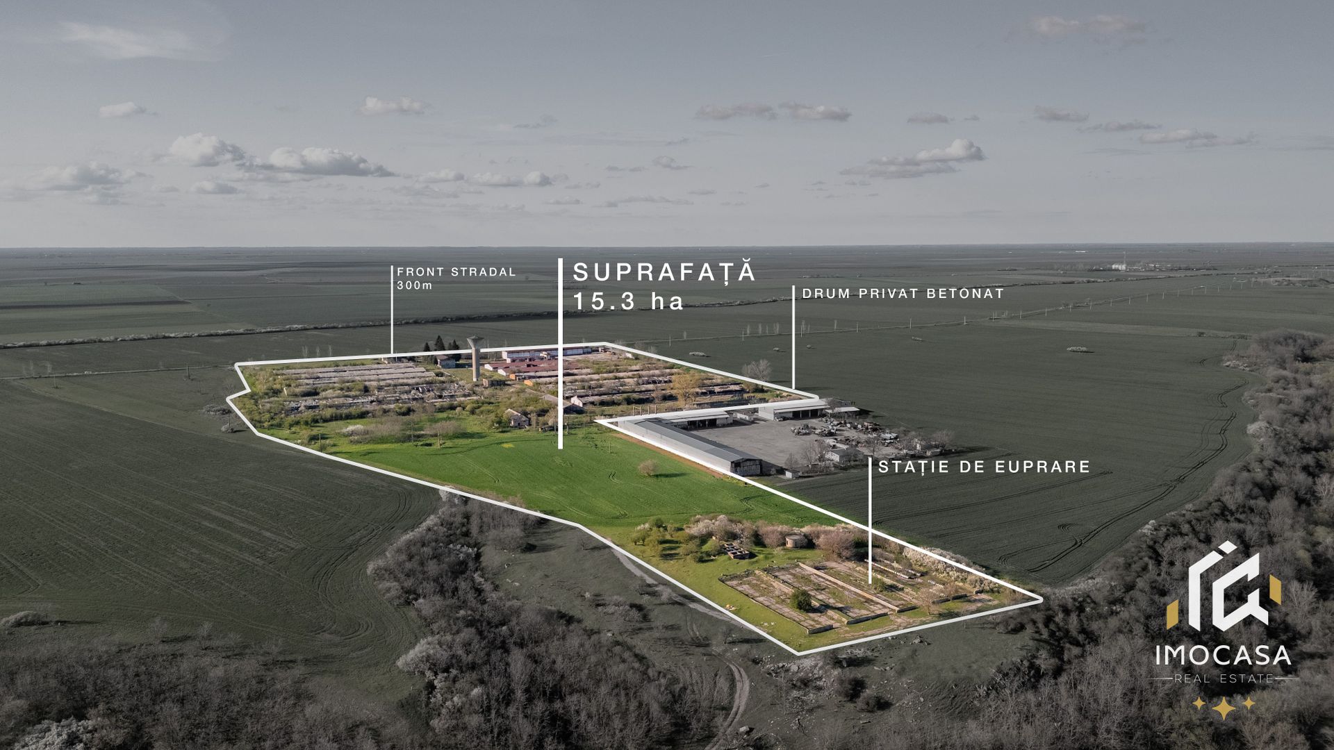 De vanzare Complex Zootehnic Suine Jud. Arad SU 15.30ha, Ferma, Grajd - Poză 1