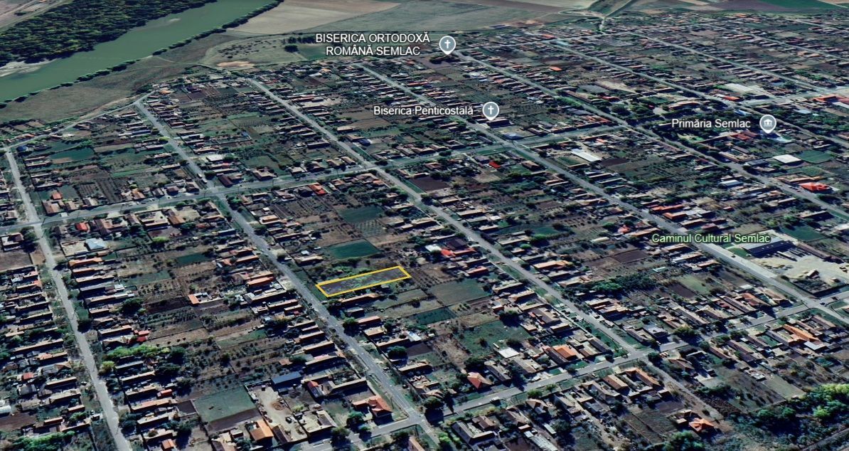 De vanzare Teren intravilan Semlac Arad 1344 mp - Poză 1