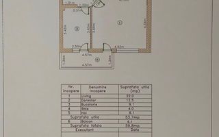 Apartament 2 camere decomandat langa statia de metrou M2 Berceni - Schiță 8