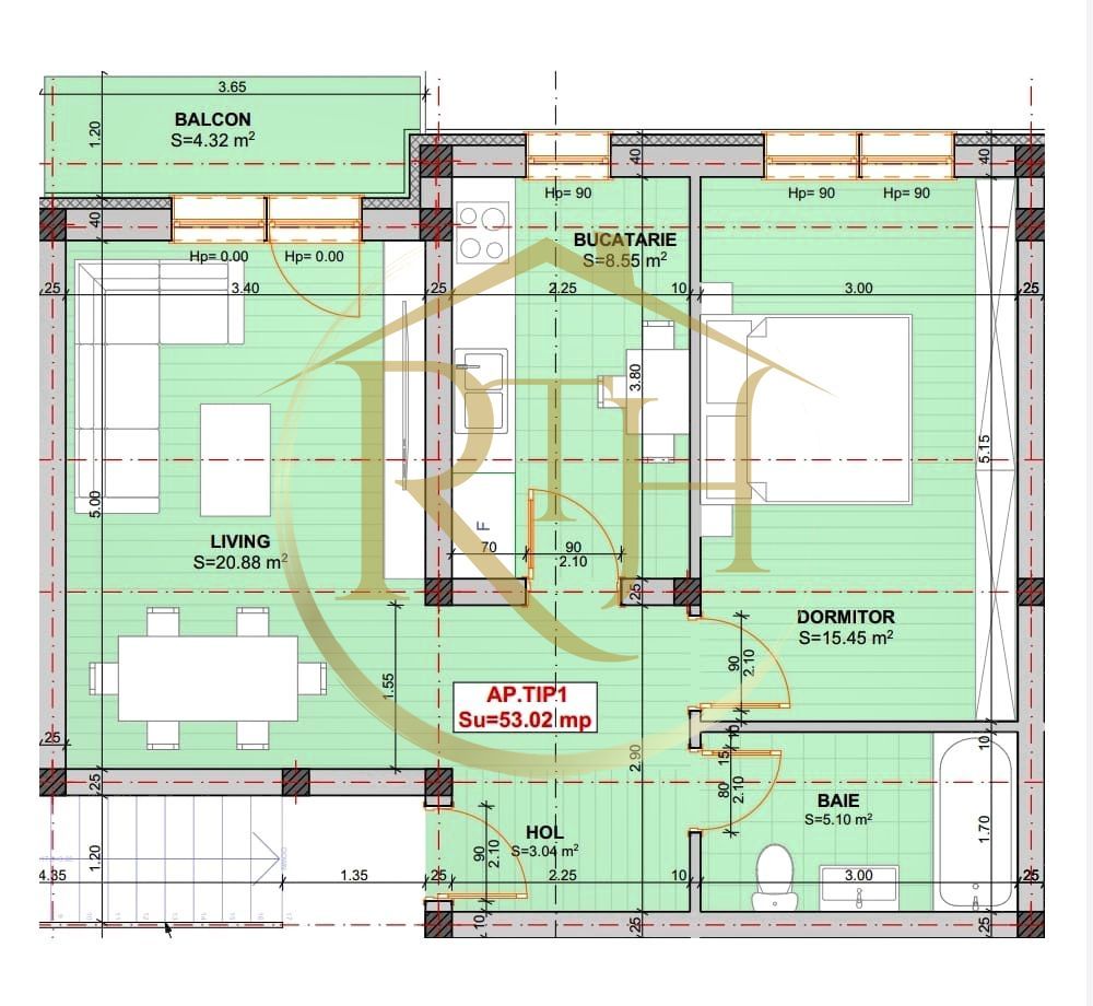 Oferim spre vanzare apartamente cu 2 si 3  camere in Giroc ,,0 comison'' - Poză 21