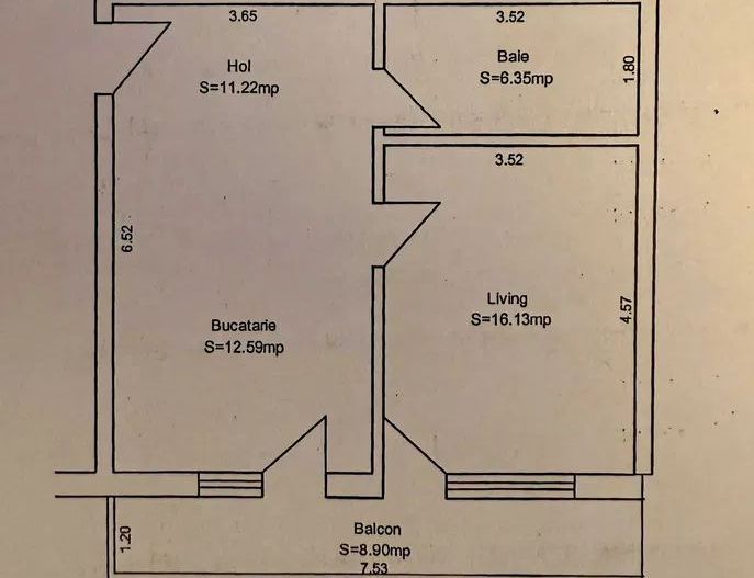 Apartament 2 camere de vânzare | Semifinisat | Finisaje de calitate | - Poză 3